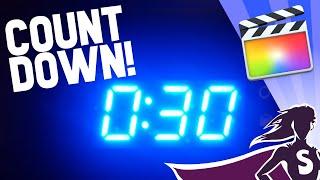 Create a countdown clock in Final Cut Pro!