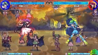 Touhou 東方 13.5 Hopeless Masquerade - All spells & Kokoro story gameplay