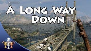 Dying Light  - A Long Way Down Trophy - Jump to Water off Infamy Bridge at Night