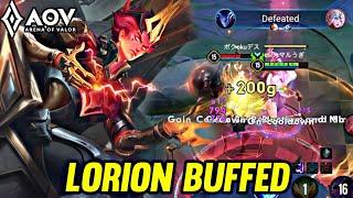 AOV : LORION BUFFED NEW PATCH - ARENA OF VALOR LIÊNQUÂNMOBILE ROV