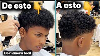Dándole estilo al Cabello AFRO ️ cómo cortar y definir cabello rizado ‍