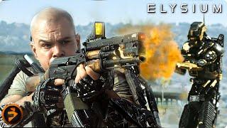 ELYSIUM | The Data Stealing Scene | Matt Damon Sci-fi Movie