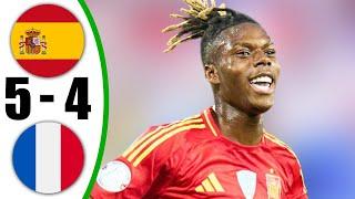 Spain vs France 5-4 - All Goals & Highlights - 2025