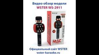 WSTER WS-2911 - Караоке микрофон - Видео обзор модели