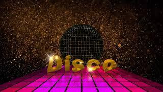 Футаж дискотека с 3D танцующими титрами: DISCO. Вариант 6