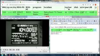 FM DX Baku - 250724 1800UTC - 104.0 Space Radio 104FM (AZE)  Baku/Azeri TV Tower (bak) 2kW 23km