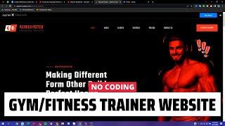 How to Create a GYM/Fitness Trainer Website using WordPress 2024? [No Coding Elementor Tutorial]