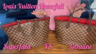 Louis Vuitton Neverfull MM Genuine vs SUPERFAKE honest review