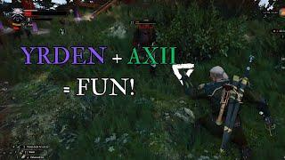 The Witcher 3:  Yrden + Axii Build - Gameplay #witcher3