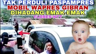 Detik-Detik Wapres Gibran Dihadang Emak-Emak Di Flores Saat Berkunjung Ke Gunung Lewotobi