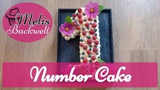 Number Cake zum 1. Geburtstag / Melis Backwelt @melisquerbeet