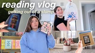 READING VLOG  how much i read while getting out of a slump (weekly vlog)