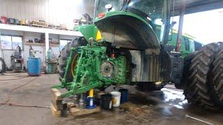 Another  BROKEN  DEERE....................Replacing Brakes on a John Deere 7R