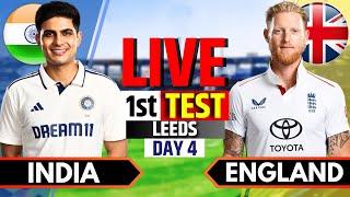 India vs England, 1st Test, Day 4 | Live Cricket Match Today | IND vs ENG Live Match Today