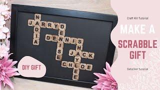 DIY Scrabble Tile Frame - using acrylic blanks