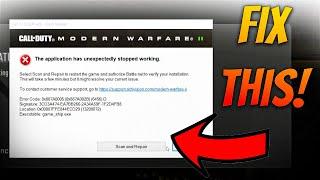 How to FIX "Scan and Repair" on LAUNCH! MW2 Crashing on Launch FIX! (Modern Warfare II)