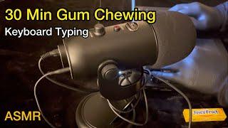 Asmr - Bubble gum chewing + Keyboard typing #asmr #asmrgumchewing #asmrsounds