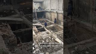 spesialis bongkar gedung tua bobok cor beton, demolish concrete