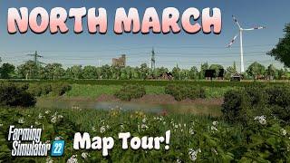 “NORTH MARCH” FS22 MAP TOUR! | NEW MOD MAP! | Farming Simulator 22 (Review) PS5.