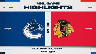 NHL Highlights | Canucks vs. Blackhawks - October 22, 2024