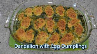 Italian Grandma Makes Dandelion with Egg Dumplings