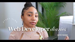 Web Developer Diaries - Vlog | Study Tips, Coding, Note Taking 