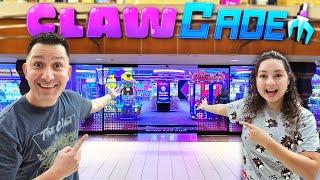 The Most HIGH-TECH claw machine arcade Ever, ClawCADE! New York's Newest Arcade!