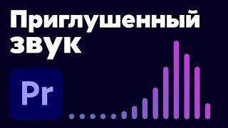 Приглушённый звук в Premiere Pro. Гайд.