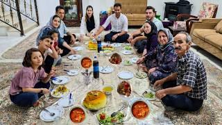 How to prepare a special dinner for the newlyweds,Cooking Tahchin in the Village of Iran#viralvideo