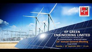 23rd Annual General Meeting | KP Green Engineering Ltd.