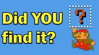 The Most Hidden Powerup in Super Mario Bros.