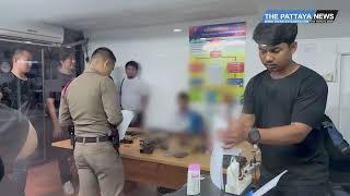 Two mobile app taxi drivers arrested in Pattaya for illegal side business selling modified firearms.