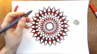 Geometric Pattern Design - Drawing Process