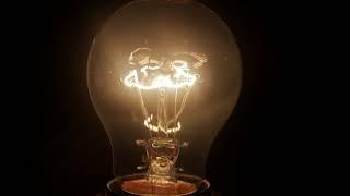 Light Bulb Going On and Off | Футаж лампочка