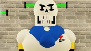 Fighting REVENGE PAPYRUS on Sans AU battles|ROBLOX