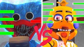 10 SFM FNaF Poppy Playtime vs Five Nights at Freddy's WITH Healthbars