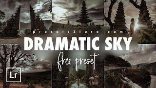 Dramatic Sky — Free Lightroom Preset | Tutorial | Free DNG | Dramatic Photography | Dark Preset