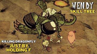 NEW WENDY IS STUPIDLY BROKEN!! Killing Dragonfly just by holding F (Tanking) - Don't Starve | BETA