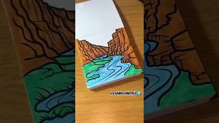 SATISFIED ASMR RIVER COLOR WITH ME | | RELAXING ASMR ️ #art #asmrsounds #shortfeed #drawing