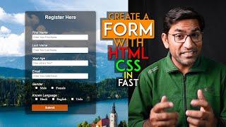 How to Create a Registration Form in HTML and CSS || How to Make Registration Form in HTML and CSS