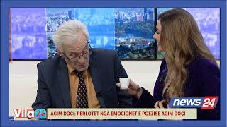 Agim Doçi përlotet në studion e "Vila24", ja vargjet që prekën poetin