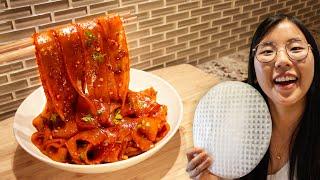 Rice Paper Noodles  (TikTok's CHEWY rice paper hack)