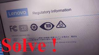 Lenovo regulatory information screen bypass | Technical Palash