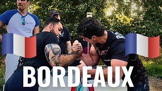 GABRIEL YUNG ARMWRESTLES IN BORDEAUX, FRANCE #armwrestler #devonlarratt #armwrestling