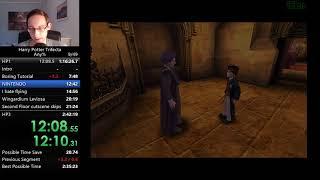 Harry Potter and the Philosopher's Stone (PC) Any% Speedrun in 1:14:34 (1:14:56 RTA / PB)