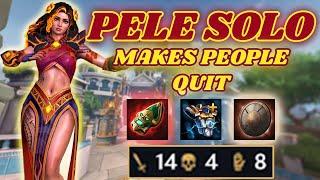 PELE SOLO MAKES THE ENEMY SOLO LANER CRY WITH THIS BUILD!!! Smite Conquest Season 11 Solo Gameplay