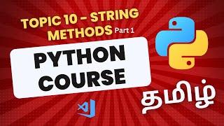 String Methods in Python in Tamil