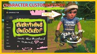 Scrap Mechanic - FULL CHARACTER CUSTOMIZATION!  All clothing unlocked