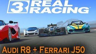 Real Racing 3 - Ferrari J50 Special series + Audi R8 + Ferrari FXX K
