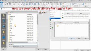 Default library file path settings in Revit